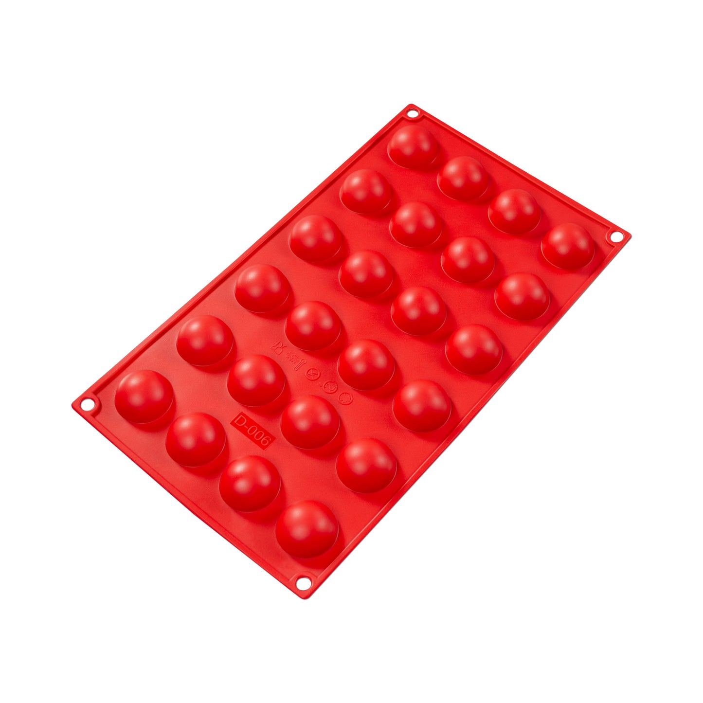 Red Hemisphere Silicone Mold Bakeware