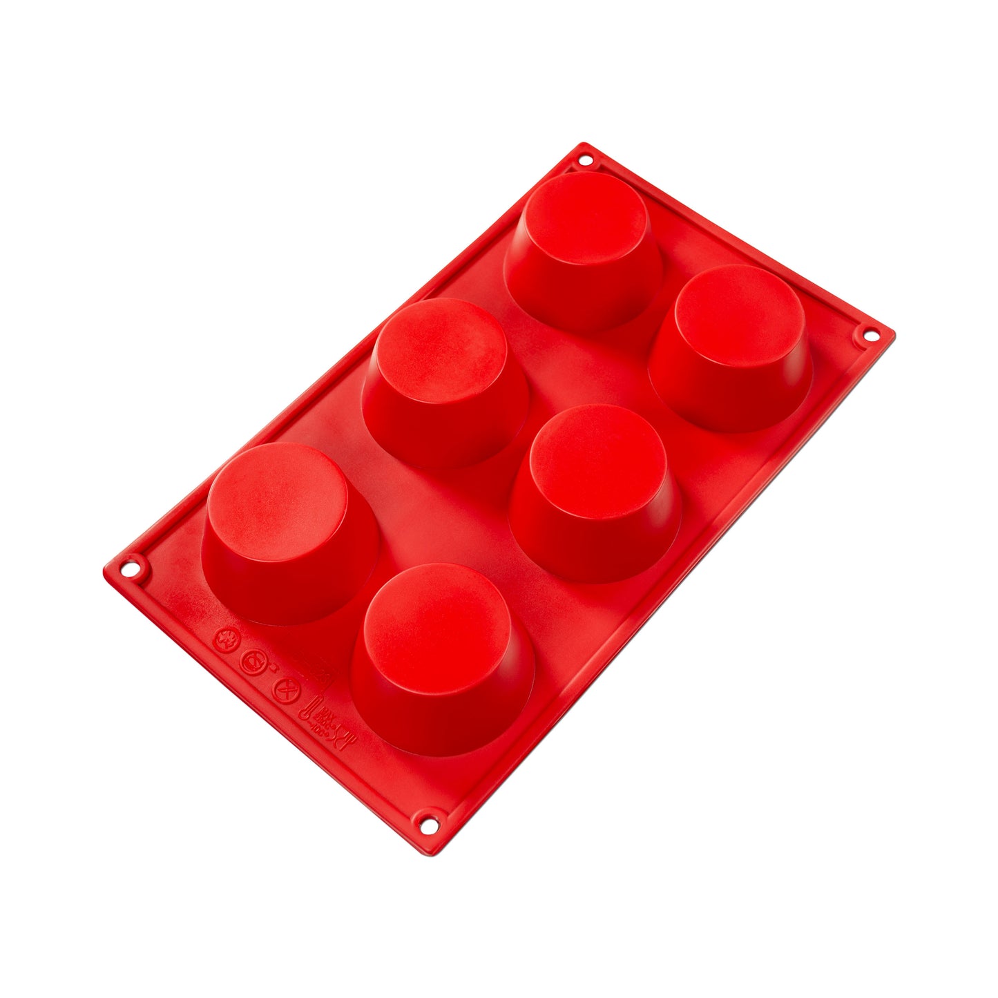 Red Cupcake and Muffin Silicone Mold Bakeware