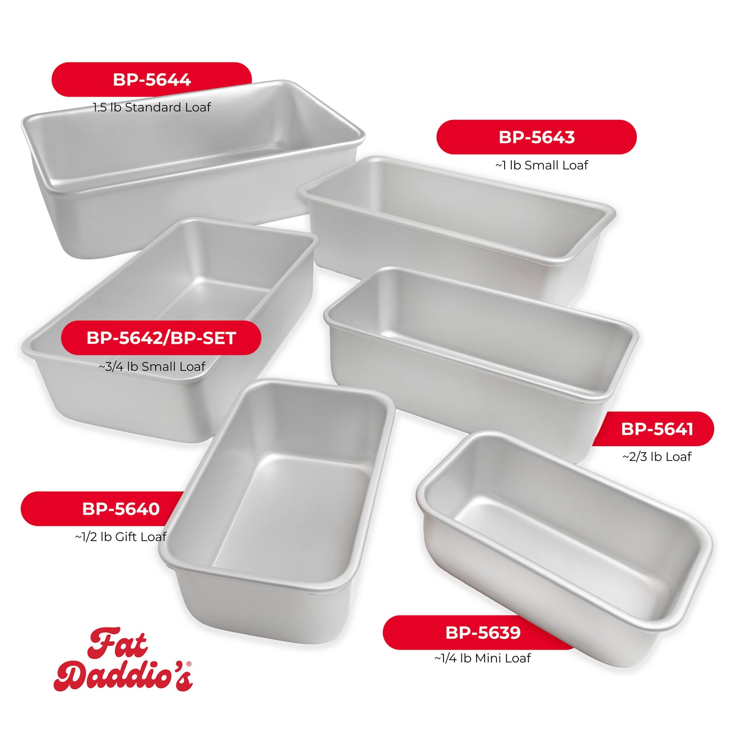 Fat Daddio's Anodized Aluminum Bread & Loaf Pans