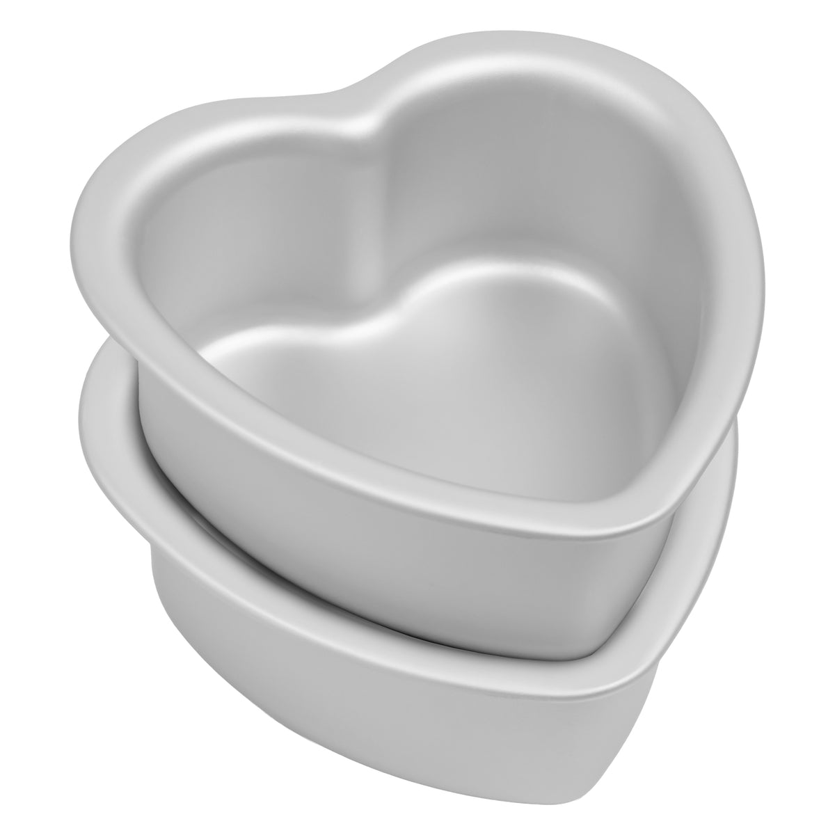 Moldes para pasteles en forma de corazón de aluminio anodizado de Fat Daddio