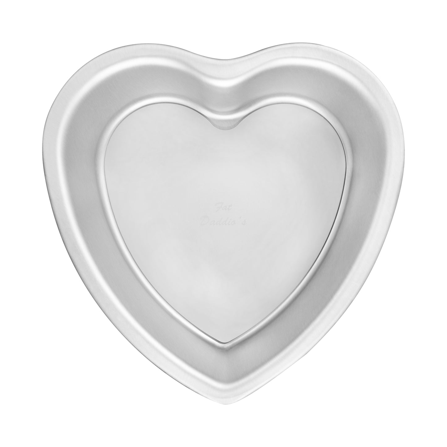 Removeable bottom heart cake pan