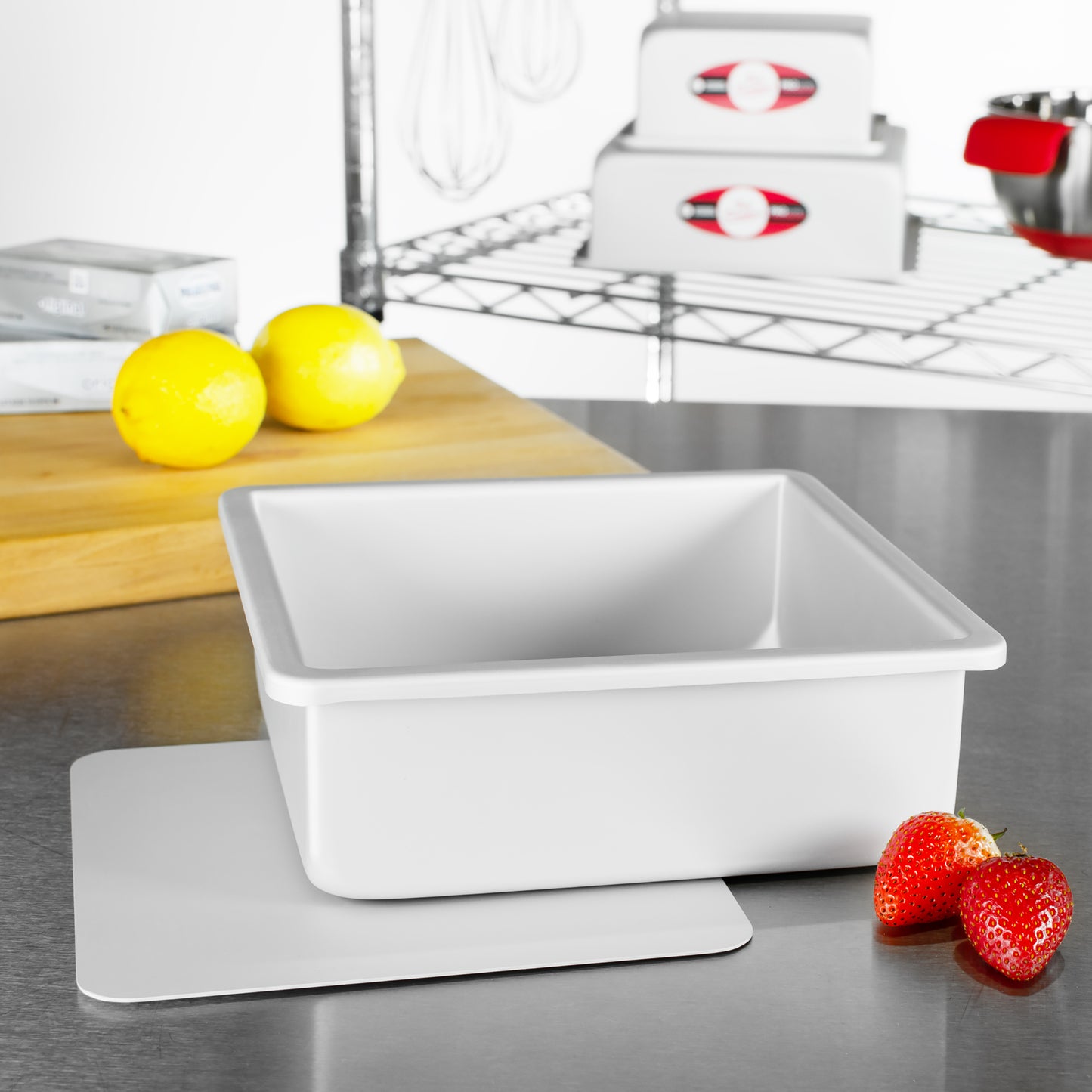 Square cheesecake pans with removeable bottom