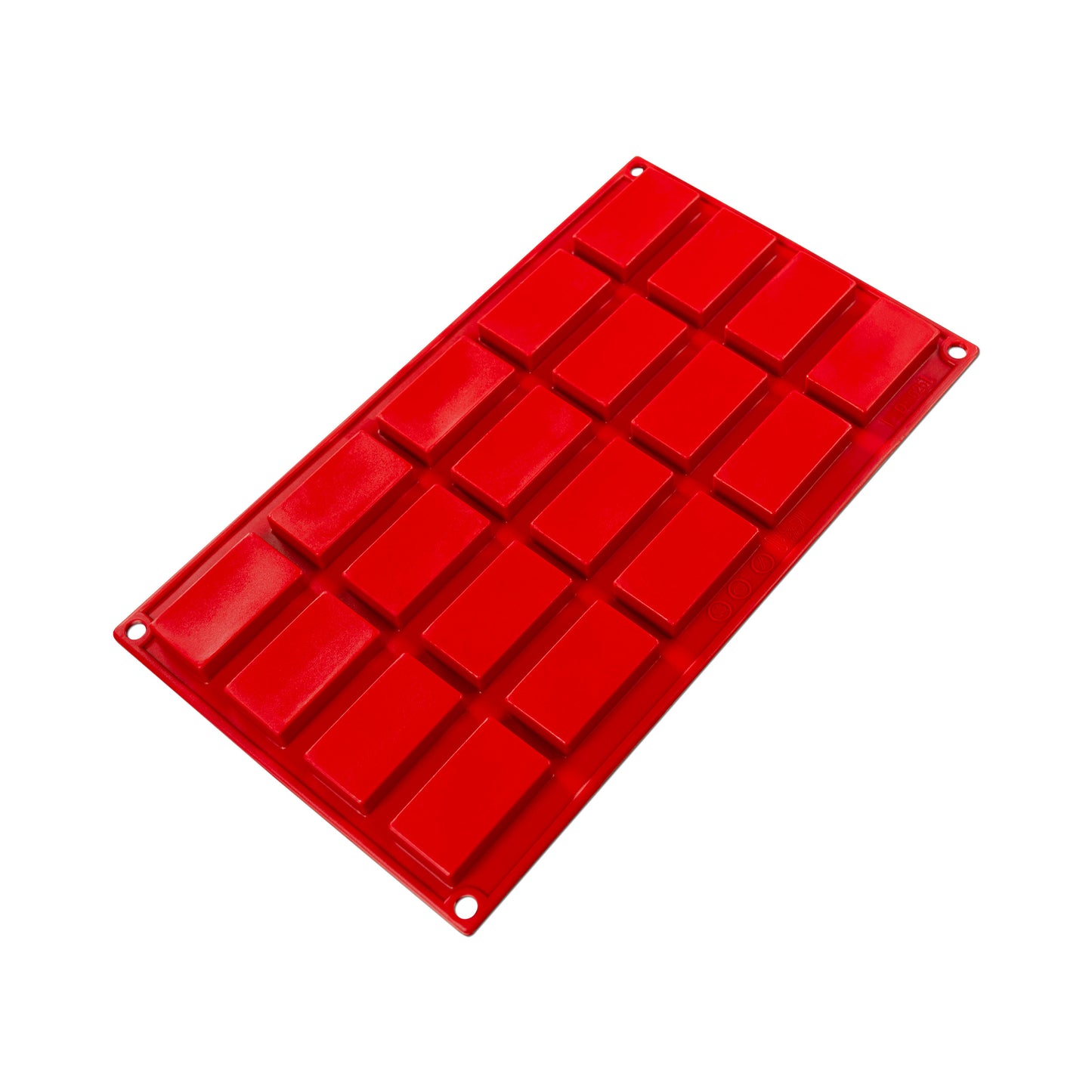 Red Financier Silicone Mold Bakeware