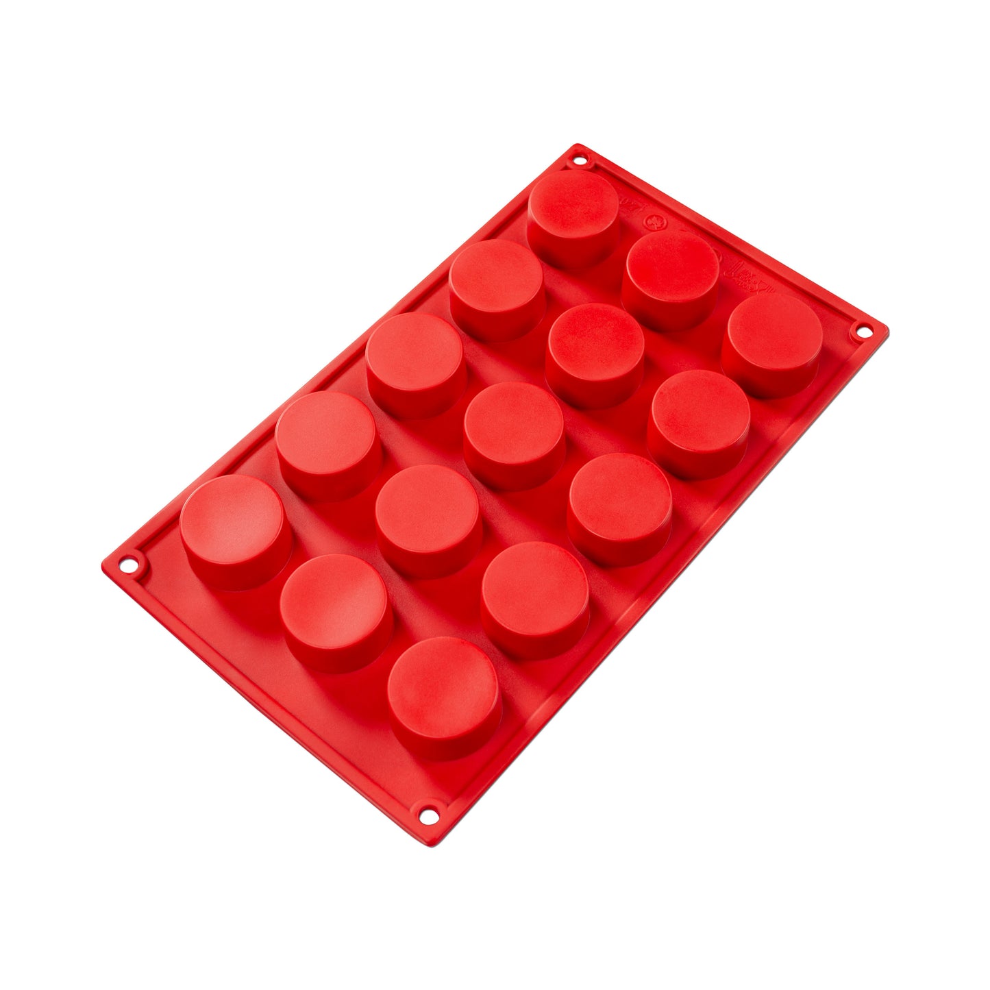 Red Petits Four Silicone Mold Bakeware