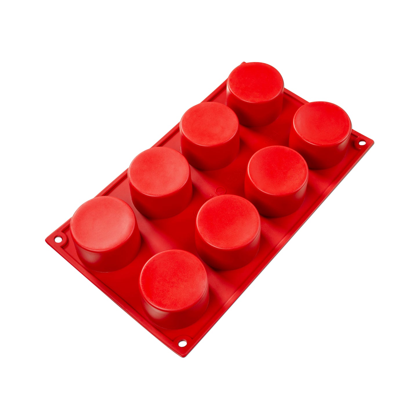 Red Cylinder Silicone Mold Bakeware