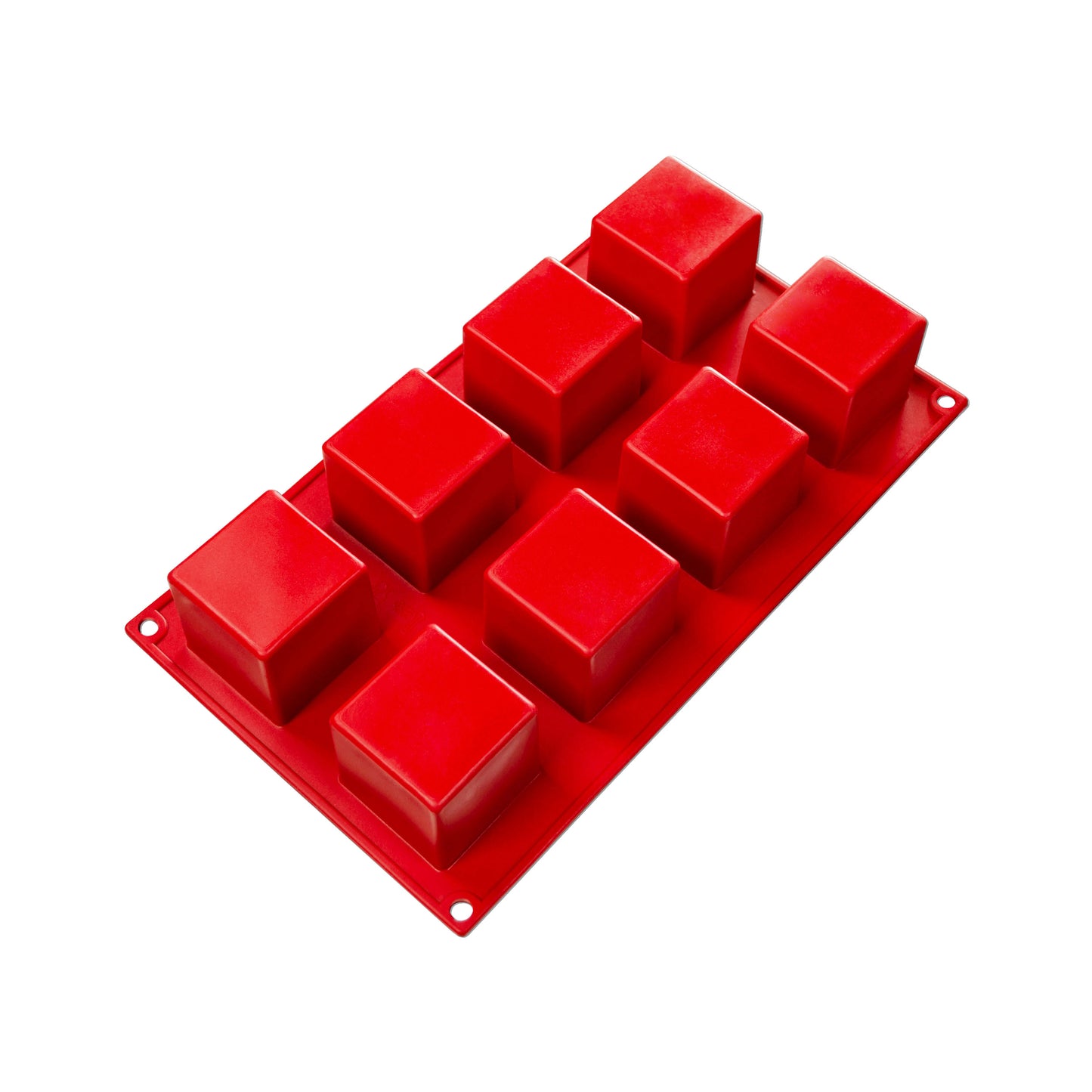 Red Cube Square Silicone Mold Bakeware